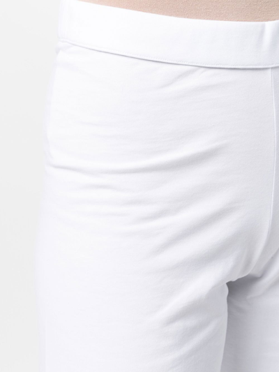 Shop Stefano Mortari High-waisted Trousers In White