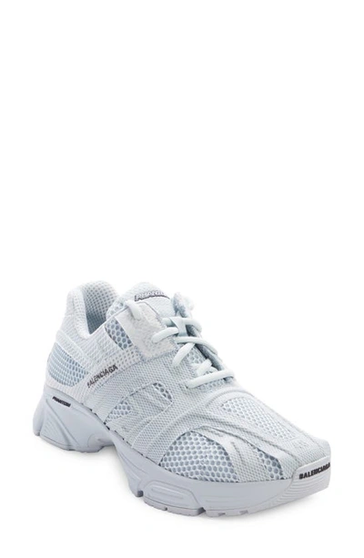 Balenciaga Phantom Mesh Sneakers In Light Blue