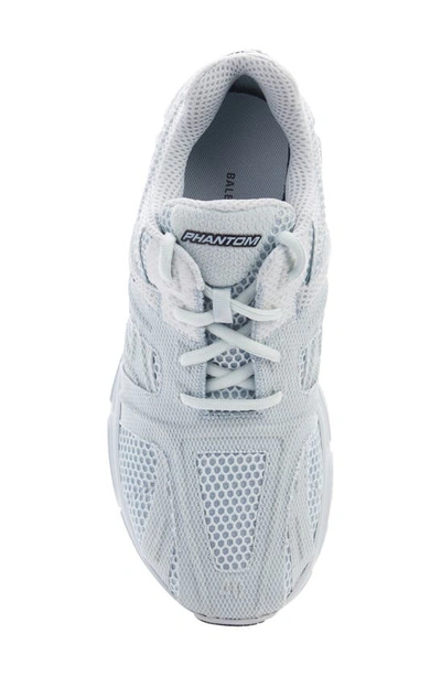 Balenciaga Phantom Mesh Sneakers In Light Blue