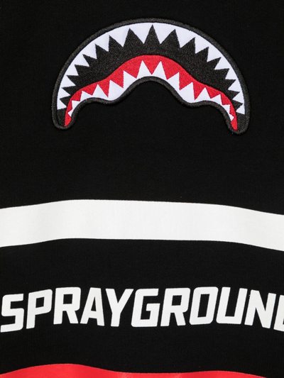 Shop Sprayground Kid Logo-print Embroidered Sweatshirt In Black