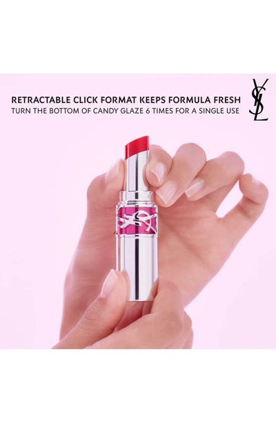 Saint Laurent Candy Glaze Lip Gloss Stick 06 Burgundy Temptation .11 oz/ 3.2 G In 6 Burgundy Temptation