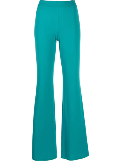 Shop The Andamane Gaia Flared Trousers In Blue