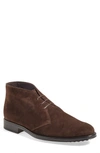 Tod's Suede Lace-up Chelsea Boot, Brown In Ebony Brown Suede