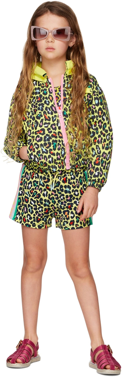 Marc Jacobs Leopard-print Jersey Shorts In 549 Citrus