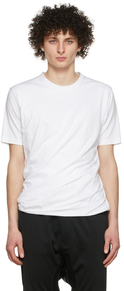 Shop Junya Watanabe White Cotton T-shirt In 2 White