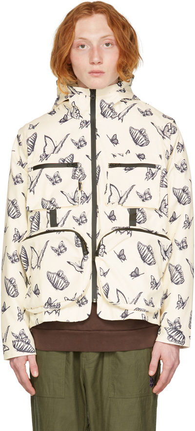 Shop Afield Out Off-white Polyester Jacket In Bone