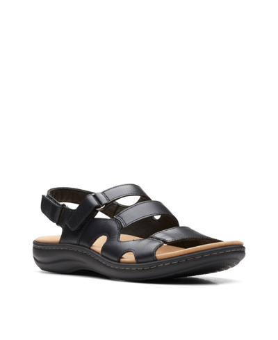 Shop Clarks Women's Collection Laurieann Style Sandals In Black - Leather