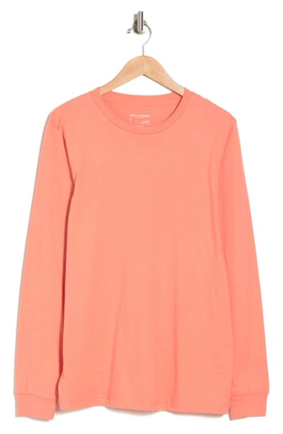 Shop Bella Plus Canvas Bella+canvas  Sueded Airlume Long Sleeve T-shirt In Sunset