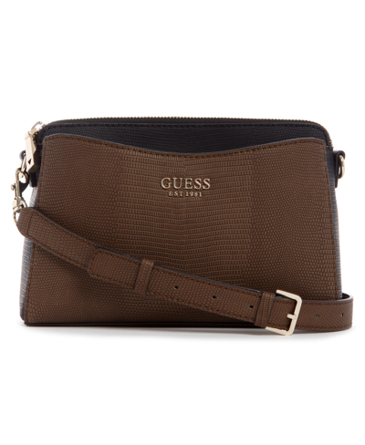 Shop Guess Lyndi Girlfriend Crossbody In Blush Multi