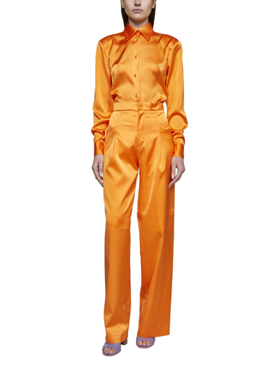 Shop Nineminutes Pants In Orange