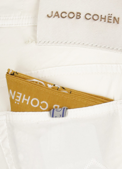 Shop Jacob Cohen Nick Trousers In Cream White