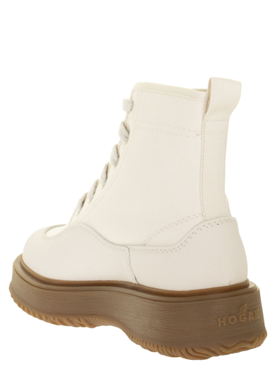 Shop Hogan H602  Untraditional - Ankle Boot In Ivory