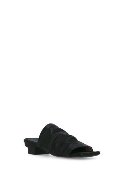 Shop Marsèll Leather Sandals In Black