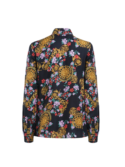 Shop Versace Jeans Couture Shirt In Print Viscose Twill In 531+948
