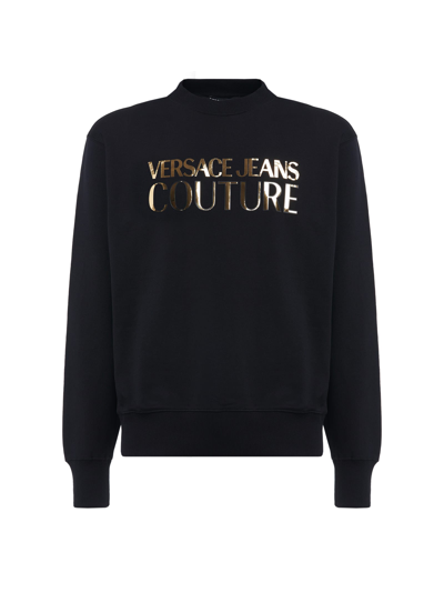 Shop Versace Jeans Couture Sweatshirt With Mirror Logo Print In 899 + 948