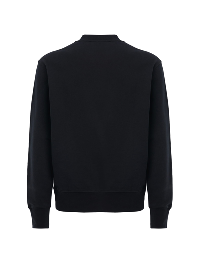 Shop Versace Jeans Couture Hologram V Emblem Print Sweatshirt In 899+302