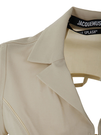 Shop Jacquemus La Chemise Tangelo In Off White