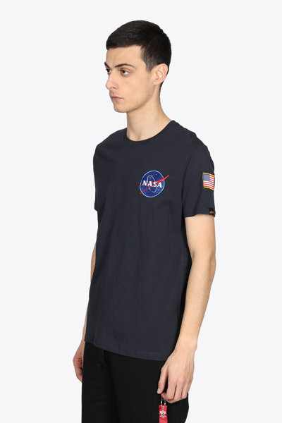 Shop Alpha Industries Space Shuttle T-shirt Blue Cotton Nasa T-shirt - Space Shuttle T-shirt