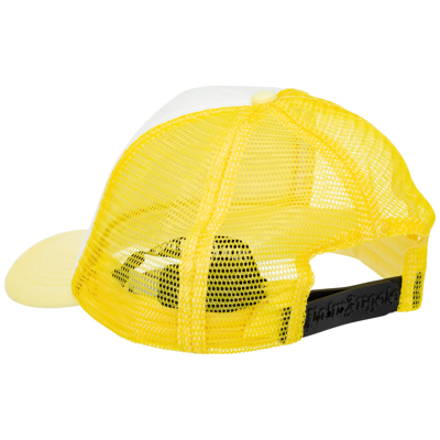 Shop Palm Angels Curved Logo Baseball Cap In Yellow