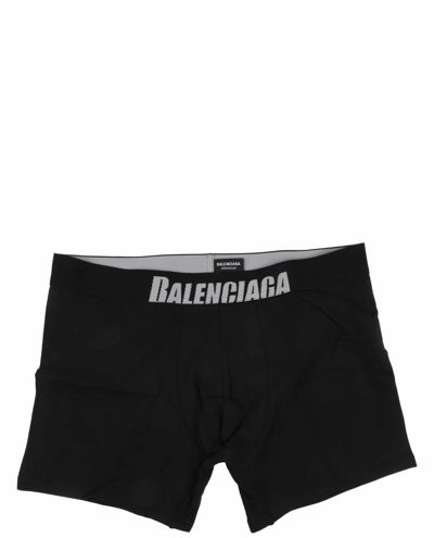 Shop Balenciaga Black Logo Briefs