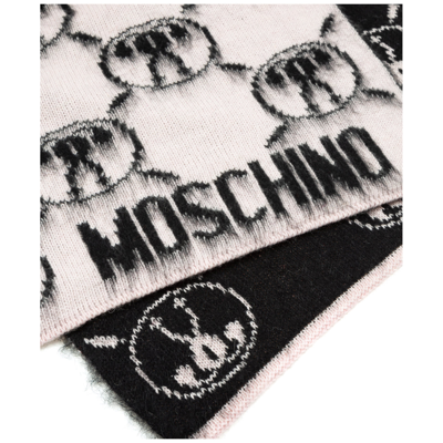Shop Moschino Double Question Mark Scarf In Rosa