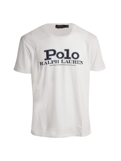Shop Ralph Lauren Printed Logo T-shirt In White