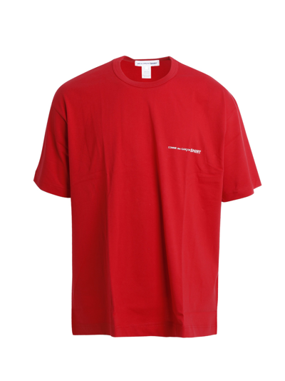 Shop Comme Des Garçons T-shirt In Red