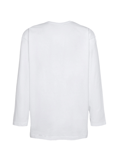 Shop Comme Des Garçons Shirt Long Sleeve Chest Logo In White