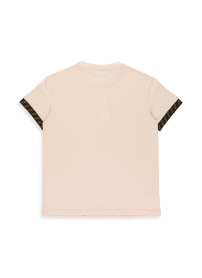 Shop Fendi Cotton T-shirt In Dolly