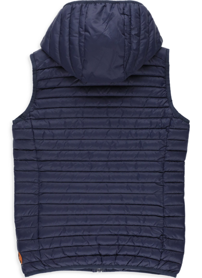 Shop Save The Duck Giga 14 Padded Vest In Navy Blue