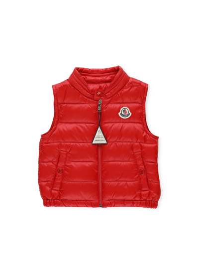 Shop Moncler New Amaury Gilet In Red