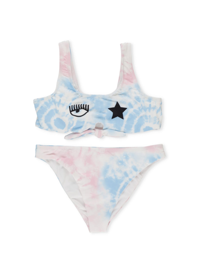 Shop Chiara Ferragni Eyestar Bikini In Multicolor