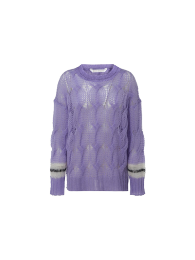 Shop Palm Angels Women's Purple Sweater