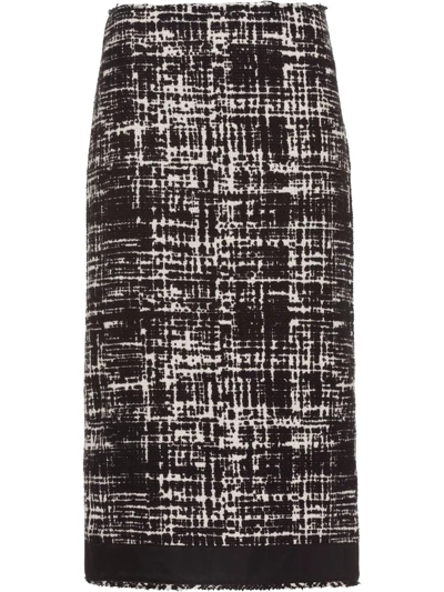 Shop Prada Women's Black Nylon Skirt
