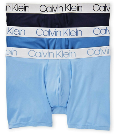 CALVIN KLEIN UNDERWEAR Three-Pack Stretch-Cotton Boxer, 43% OFF