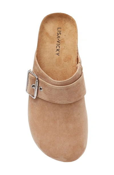 Shop Lisa Vicky Zest Mule In Tan Camel Suede