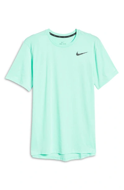 Shop Nike Dri-fit Static Training T-shirt In Green Glow/ Barely Green
