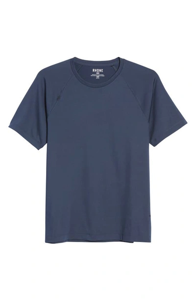 Shop Rhone Crew Neck Short Sleeve T-shirt In Navy Blazer