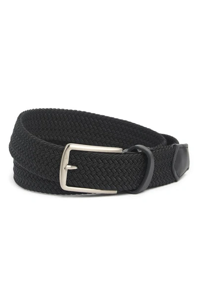 Shop Nike Woven Stretch Belt In 001 Black