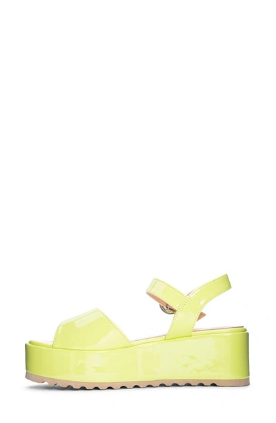 Shop Dirty Laundry Jump Out Platform Sandal In Lime Green