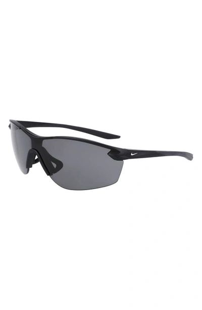 Shop Nike Victory Elite 60mm Shield Sunglasses In Matte Black/dark Grey