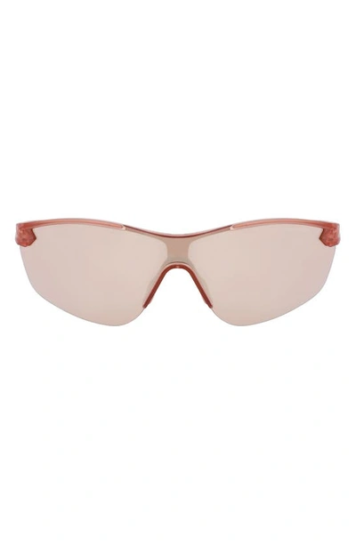 Shop Nike Victory Elite 60mm Shield Sunglasses In Matte Fossil Rose/ir Road Tint