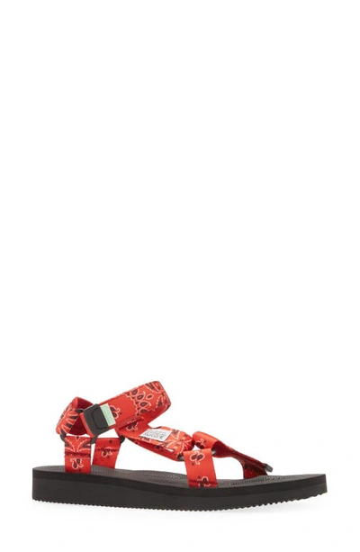 Shop Suicoke Depa-cab-pt02 Sandal In Red