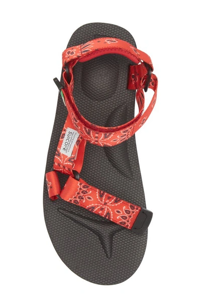 Shop Suicoke Depa-cab-pt02 Sandal In Red