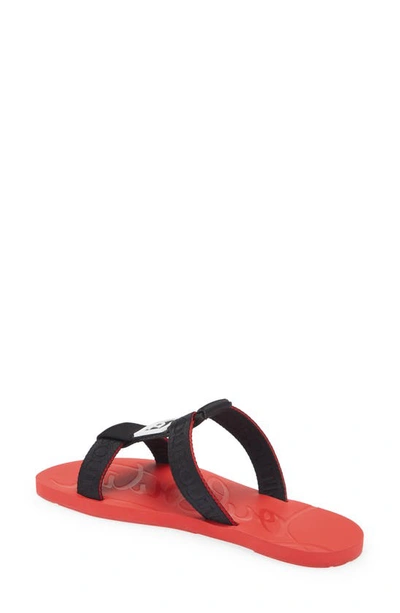 Shop Christian Louboutin Surf Slide Sandal In Black/ Loubi