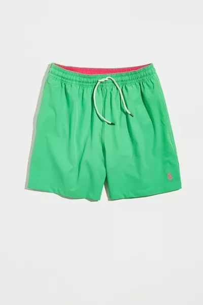 Shop Polo Ralph Lauren Traveler Swim Short In Bright Green