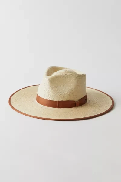 Shop Brixton Jo Straw Rancher Hat In Neutral