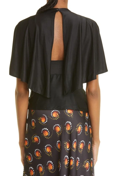 Rabanne Short Sleeves Top In Black