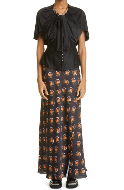Rabanne Short Sleeves Top In Black