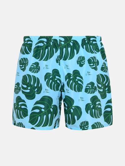 Shop Yes I Am Costume Surf Monstera In Light Blue